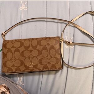 Coach Tan Signature Crossbody Bag